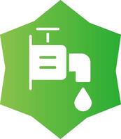 Wasserhahn kreatives Icon-Design vektor