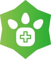 Veterinärfuß kreatives Icon-Design vektor