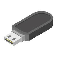 trendiga usb -koncept vektor