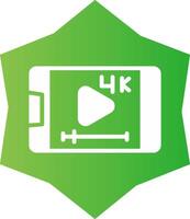 Video-Streaming kreatives Icon-Design vektor