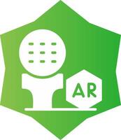 ar Golf kreativ Symbol Design vektor