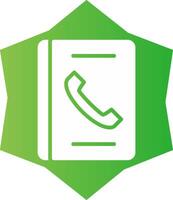 Telefonbuch kreatives Icon-Design vektor