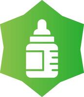 Babyflasche kreatives Icon-Design vektor