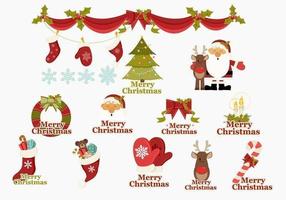 Frohe Weihnachten Icons Vector Pack