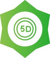 5d Daten Lager kreativ Symbol Design vektor