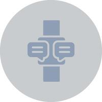 Smartwatch kreatives Icon-Design vektor