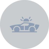 Polizeiauto kreatives Icon-Design vektor