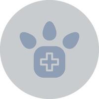 Veterinärfuß kreatives Icon-Design vektor