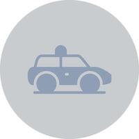 Polizeiauto kreatives Icon-Design vektor