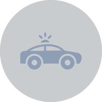 Polizeiauto kreatives Icon-Design vektor