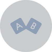 ABC-Block kreatives Icon-Design vektor