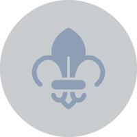 Fleur de Lis kreatives Icon-Design vektor