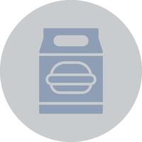 Lunchpaket kreatives Icon-Design vektor