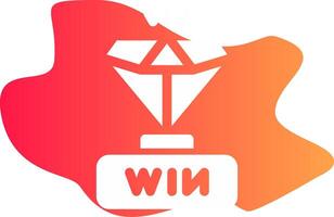 Gewinner kreatives Icon-Design vektor