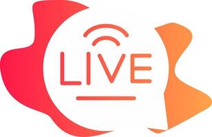 Live-Chat kreatives Icon-Design vektor