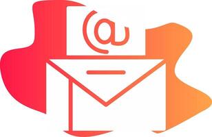 Email Marketing kreativ Symbol Design vektor