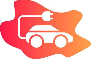 kreatives Icon-Design für Elektroautos vektor