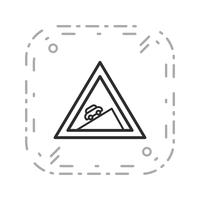 Vektor steiler Aufstieg Symbol