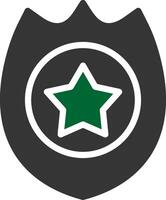 Polizeiabzeichen kreatives Icon-Design vektor