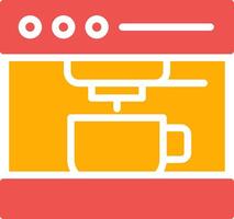 Kaffeemaschine kreatives Icon-Design vektor