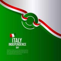Italien Unabhängigkeitstag Feier Vektor Vorlage Design Illustration