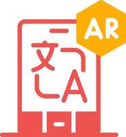 ar Übersetzung kreativ Symbol Design vektor