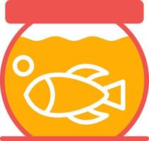 Fish Bowl kreatives Icon-Design vektor