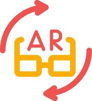 ar Brille kreativ Symbol Design vektor