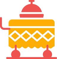 Food Cart kreatives Icon-Design vektor