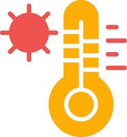 kreatives Icon-Design bei heißen Temperaturen vektor