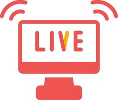 kreatives Icon-Design für Live-Streaming vektor