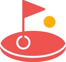 Golf kreatives Icon-Design vektor