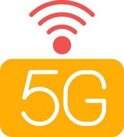 5g Netzwerk kreativ Symbol Design vektor