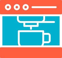 Kaffeemaschine kreatives Icon-Design vektor