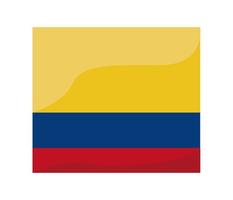 colombia motstår flagga vektor