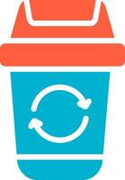 Müll recyceln kreativ Symbol Design vektor