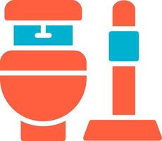 Toilette kreatives Icon-Design vektor