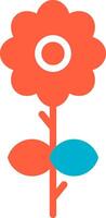 kreatives Icon-Design mit Blumen vektor