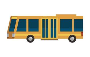 gul buss offentligt vektor