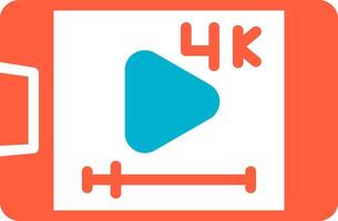 Video-Streaming kreatives Icon-Design vektor