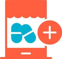 Gesundheitswesen E-Commerce kreativ Symbol Design vektor