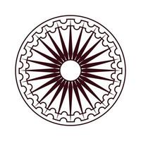 Ashoka chakrasymbol vektor