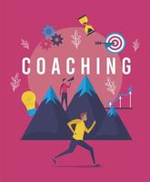 Coaching-Geschäftsplakat vektor