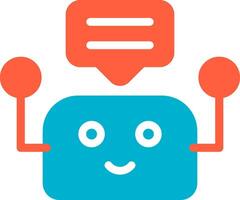 chatbot kreativ ikon design vektor