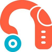 kreatives Icon-Design für Hörgeräte vektor