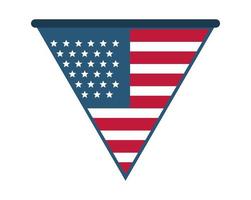 USA Girlande Emblem vektor