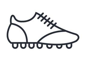 Fußballschuh-Liniensymbol