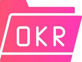 okr Mappe kreativ Symbol Design vektor