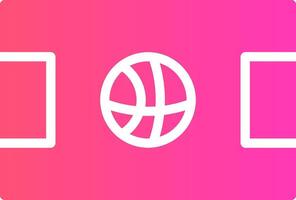 basketboll domstol kreativ ikon design vektor