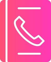 Telefonbuch kreatives Icon-Design vektor